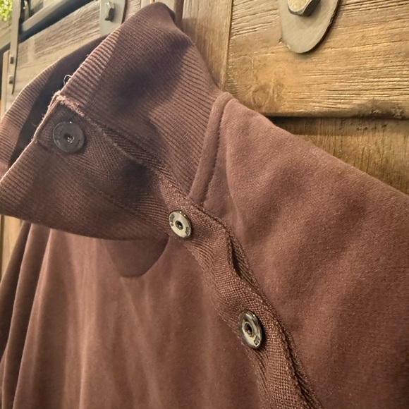 G-Star Women's Asymmetric Button Mock Neck Sweater Fits Sm-Med - Picture 3 of 6